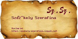 Székely Szerafina névjegykártya